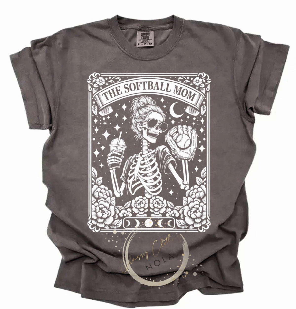 Skeleton Softball Mom shirt