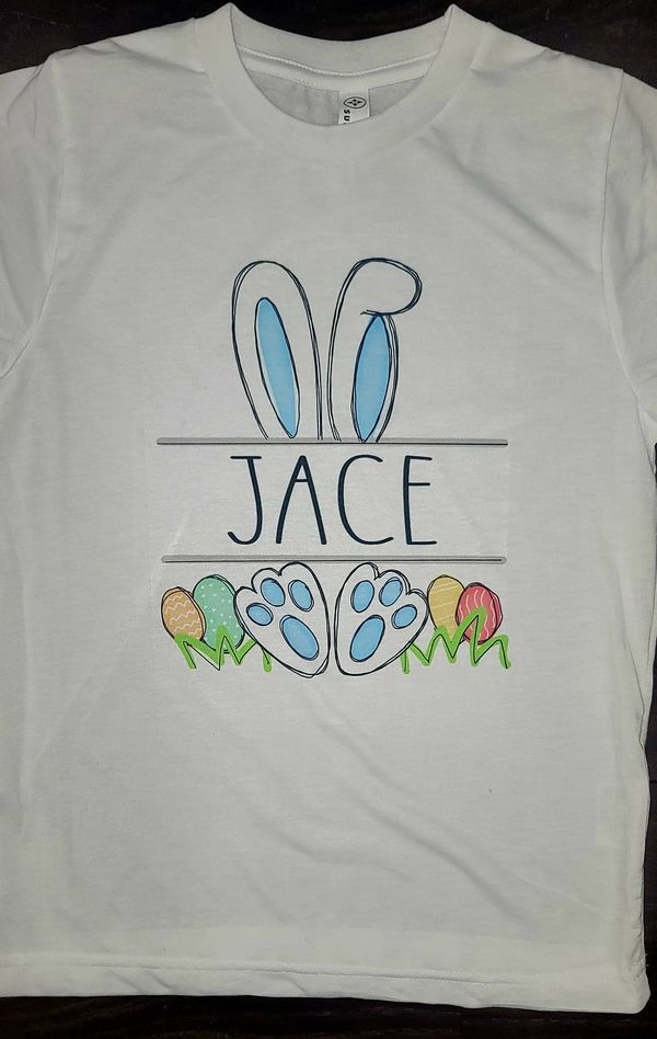 Easter Bunny Customized Kids T-Shirt