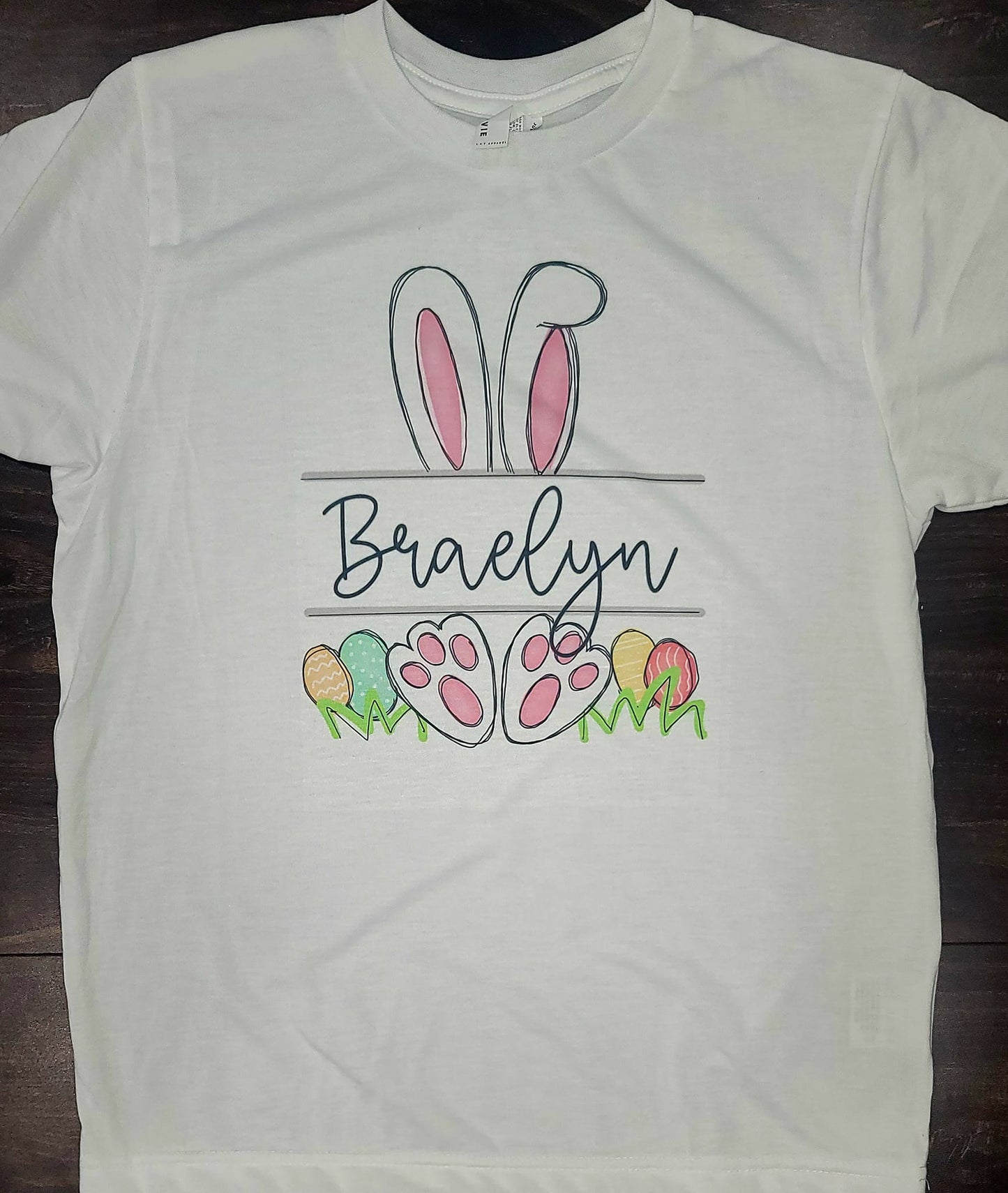 Easter Bunny Customized Kids T-Shirt