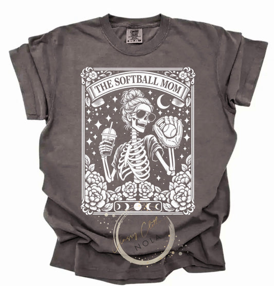 Skeleton Softball Mom shirt