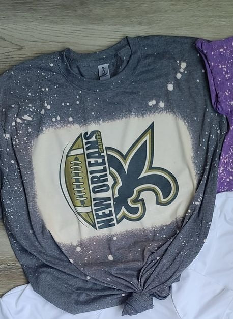 "LA Football Team" Bleached T-Shirts