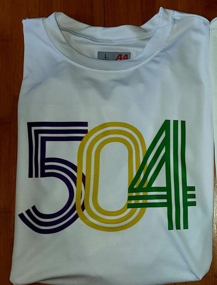 "504" Mardi Gras Themed T-Shirt
