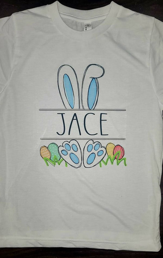 Easter Bunny Customized Kids T-Shirt